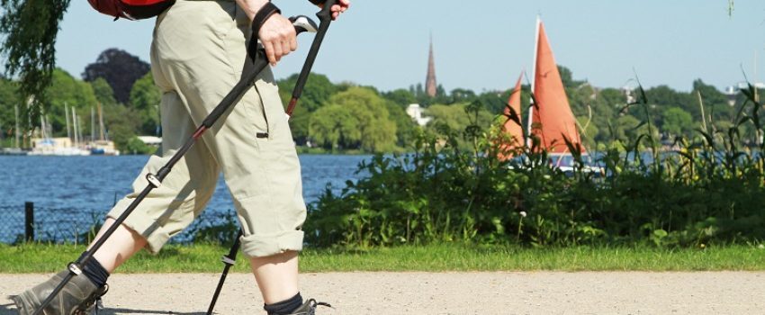 Nordic Walking Laufen See Uferweg